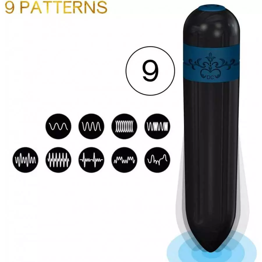 G Spot Bullet Vibrator Nipple Clitoral Stimulator,USB Rechargeable Waterproof Lipstick Bullet Vibe with 9 Powerful Vibration Mod