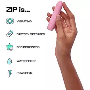 Unbound Zip Bullet Vibrator – Powerful & Waterproof Bullet Vibrator Toy – Clitoral Vibrator Made from Body-Safe Silicone – Cordl