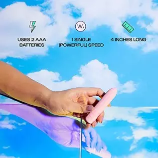 Unbound Zip Bullet Vibrator – Powerful & Waterproof Bullet Vibrator Toy – Clitoral Vibrator Made from Body-Safe Silicone – Cordl