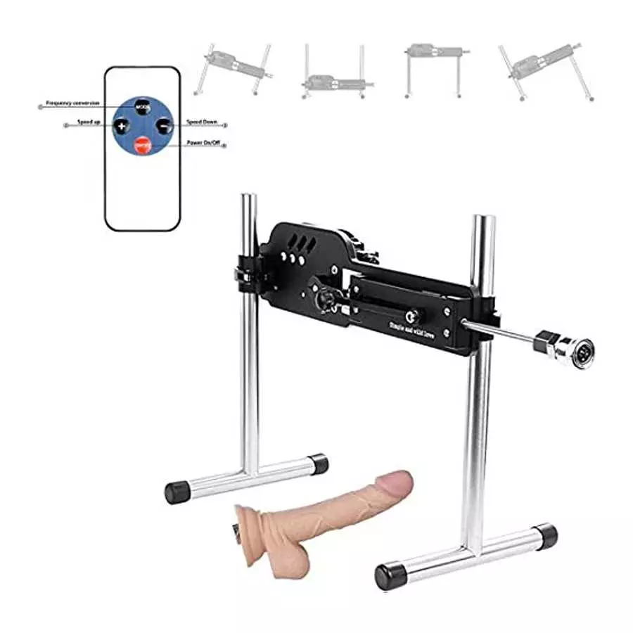 AKKAJJ Unisex Multi-Speed Thrusting Machine Suit with Attachments, Variety of Accessories Replaceable (A5 Black)