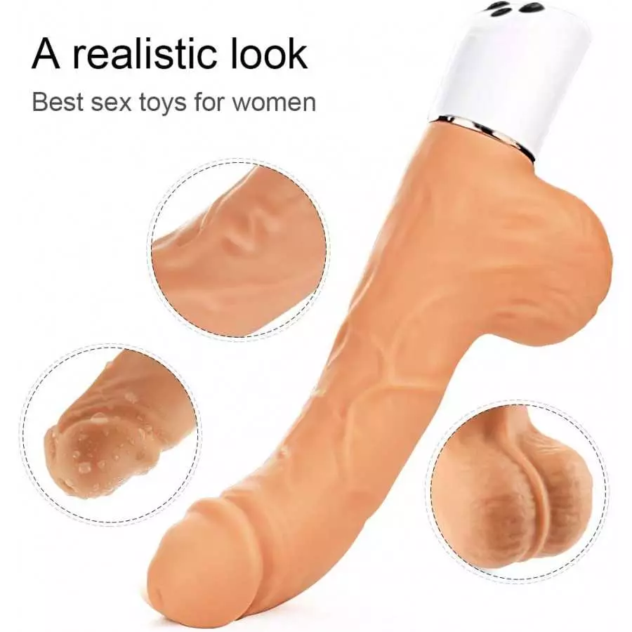 SEMOOX Realistic Vibrating Dildo Sex Machine Adult Sex Toys with Thrusting &Vibrating Modes Strong Suction Cup for Hands Free
