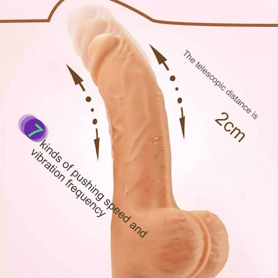 SEMOOX Realistic Vibrating Dildo Sex Machine Adult Sex Toys with Thrusting &Vibrating Modes Strong Suction Cup for Hands Free