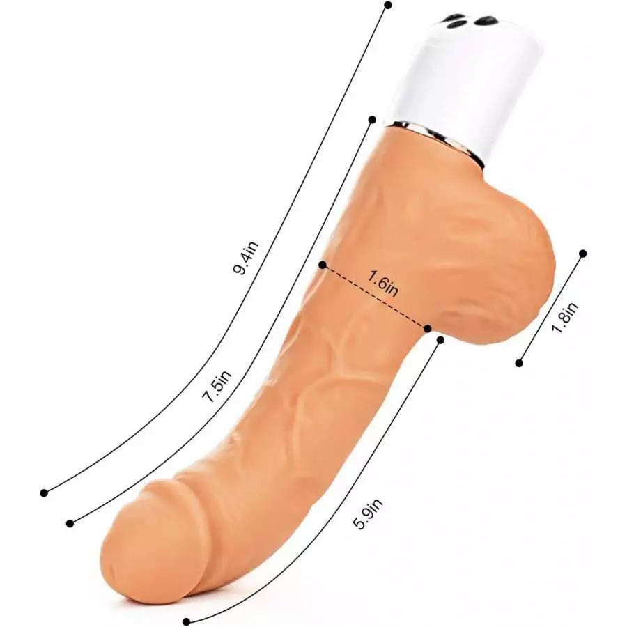 SEMOOX Realistic Vibrating Dildo Sex Machine Adult Sex Toys with Thrusting &Vibrating Modes Strong Suction Cup for Hands Free