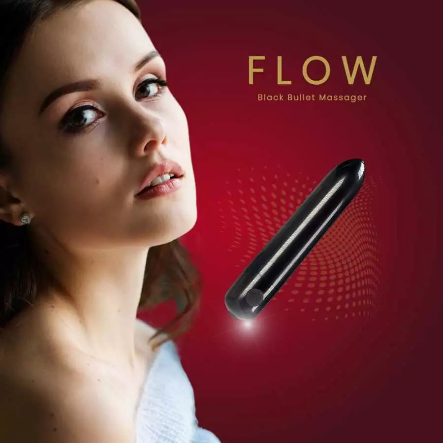 Bullet Massager Wand Adult Toy - Premium and Rechargeable Lipstick Size Vibrator - Waterproof in Vibrant Colors (Rose)