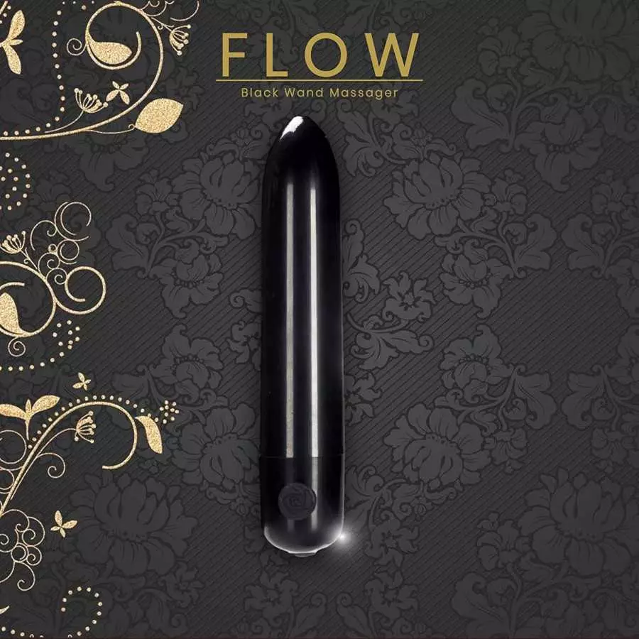 Bullet Massager Wand Adult Toy - Premium and Rechargeable Lipstick Size Vibrator - Waterproof in Vibrant Colors (Rose)