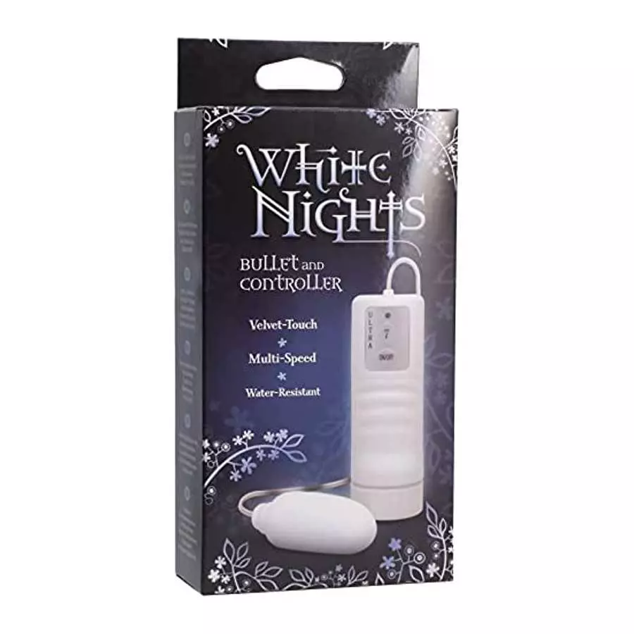 Doc Johnson White Nights Controller & Bullet