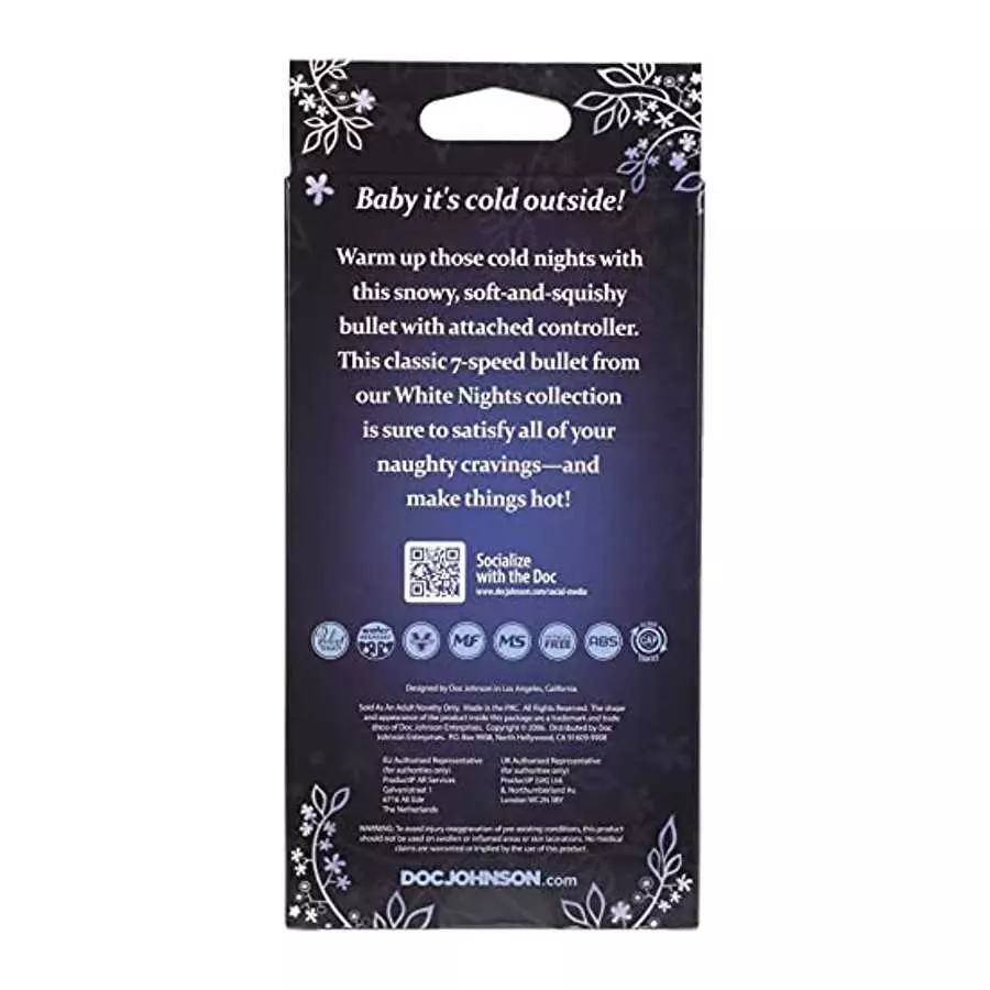 Doc Johnson White Nights Controller & Bullet