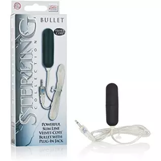  Sterling Collection - Wired Bullet Egg Vibrator - Remote Control Sex Toys for Couples - Adult Vibe Massager - Black -