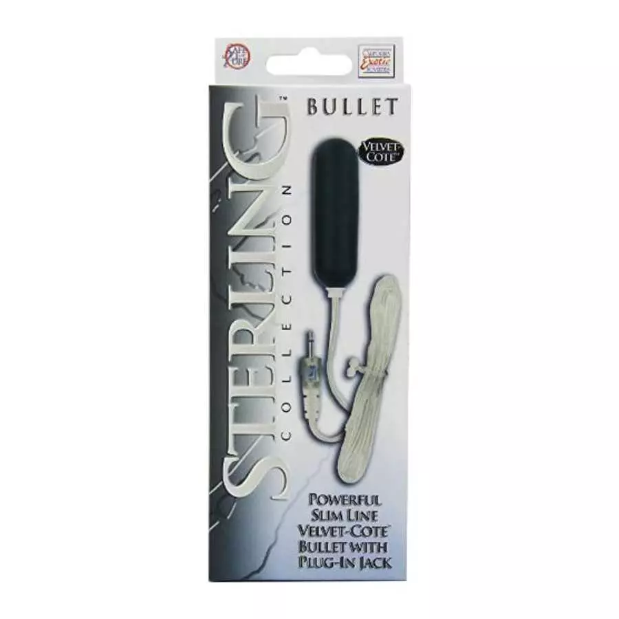 CalExotics Sterling Collection - Wired Bullet Egg Vibrator - Remote Control Sex Toys for Couples - Adult Vibe Massager - Black -