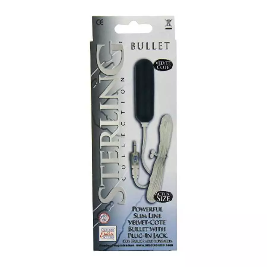 CalExotics Sterling Collection - Wired Bullet Egg Vibrator - Remote Control Sex Toys for Couples - Adult Vibe Massager - Black -