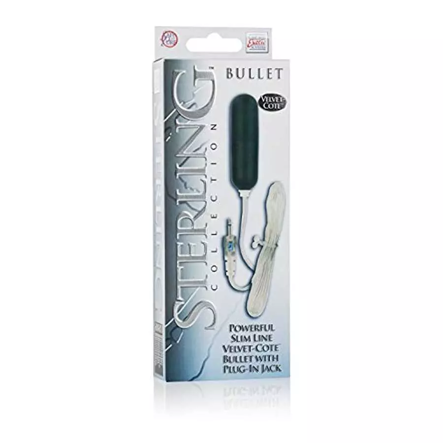 CalExotics Sterling Collection - Wired Bullet Egg Vibrator - Remote Control Sex Toys for Couples - Adult Vibe Massager - Black -