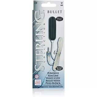 CalExotics Sterling Collection - Wired Bullet Egg Vibrator - Remote Control Sex Toys for Couples - Adult Vibe Massager - Black -