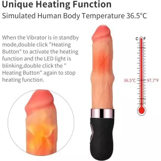 Eupher Wriggle Thrusting Dildo Vibrator, Realistic Vibrating Dildo for Women with 7 Wriggle Motion & 9 Vibration Rechargeable He Eupher Wriggle Thrusting Dildo Vibrator, Realistic Vibrating Dildo for Women with 7 Wriggle Motion & 9 Vibration Rechargeable He