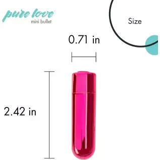 Pure Love Mini Bullet Vibrator, Rechargeable, Travel Size, Adult Sex Toy, Pink Color Pure Love Mini Bullet Vibrator, Rechargeable, Travel Size, Adult Sex Toy, Pink Color
