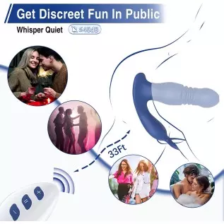 Prostate Massager Anal Vibrator Thrusting Vibrating 7 Modes with Cock Ring Anal Plug Anal Sex Toys P Sport Massager for Men Anal Prostate Massager Anal Vibrator Thrusting Vibrating 7 Modes with Cock Ring Anal Plug Anal Sex Toys P Sport Massager for Men Anal