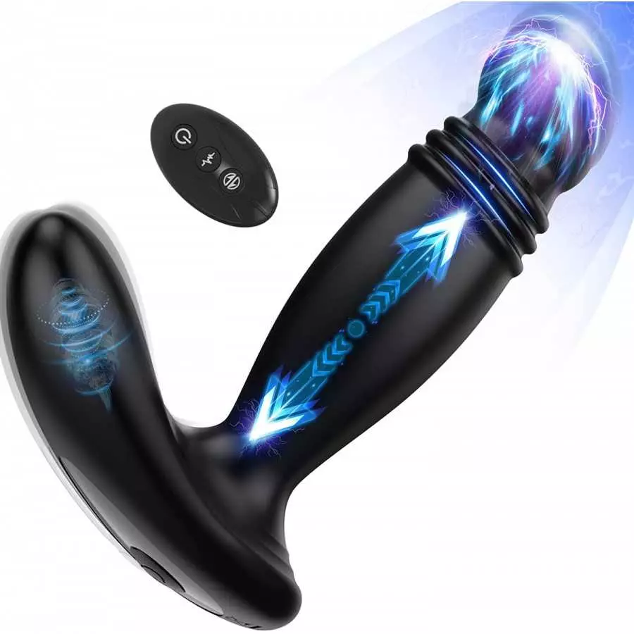 Taint Buzzing Cock Ring with Bullet - LATUNE Caden, 3 in 1 Vibrating Taint Teaser with Remote, 10 Frequencies, Adjustable Penis