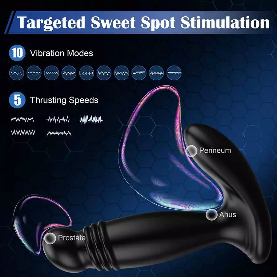 Taint Buzzing Cock Ring with Bullet - LATUNE Caden, 3 in 1 Vibrating Taint Teaser with Remote, 10 Frequencies, Adjustable Penis