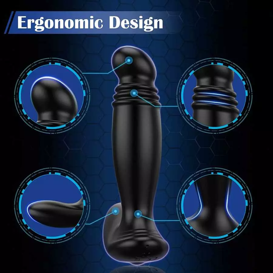 Taint Buzzing Cock Ring with Bullet - LATUNE Caden, 3 in 1 Vibrating Taint Teaser with Remote, 10 Frequencies, Adjustable Penis