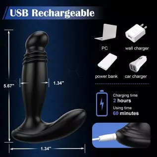 Taint Buzzing Cock Ring with Bullet - LATUNE Caden, 3 in 1 Vibrating Taint Teaser with Remote, 10 Frequencies, Adjustable Penis