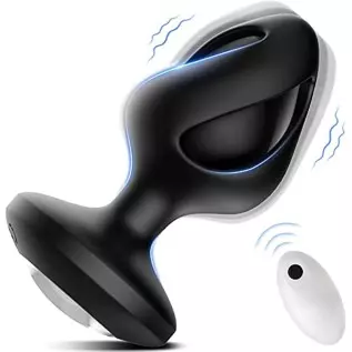 Anal Sex Toys for Men & Women, YAIORD Vibrating Butt Plug with 7 Vibration Modes, Anal Plug with 10M Remote Control & Waterproof