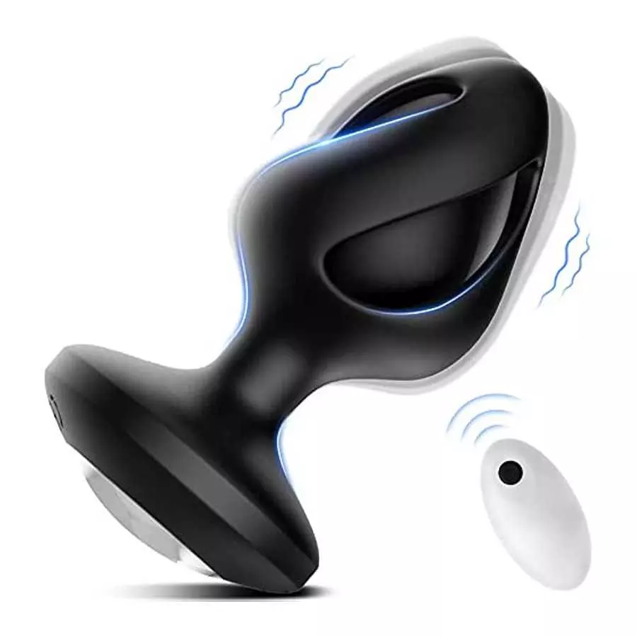 Anal Sex Toys for Men & Women, YAIORD Vibrating Butt Plug with 7 Vibration Modes, Anal Plug with 10M Remote Control & Waterproof Anal Sex Toys for Men & Women, YAIORD Vibrating Butt Plug with 7 Vibration Modes, Anal Plug with 10M Remote Control & Waterproof