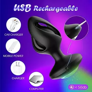 Anal Sex Toys for Men & Women, YAIORD Vibrating Butt Plug with 7 Vibration Modes, Anal Plug with 10M Remote Control & Waterproof Anal Sex Toys for Men & Women, YAIORD Vibrating Butt Plug with 7 Vibration Modes, Anal Plug with 10M Remote Control & Waterproof