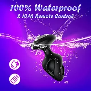Anal Sex Toys for Men & Women, YAIORD Vibrating Butt Plug with 7 Vibration Modes, Anal Plug with 10M Remote Control & Waterproof Anal Sex Toys for Men & Women, YAIORD Vibrating Butt Plug with 7 Vibration Modes, Anal Plug with 10M Remote Control & Waterproof