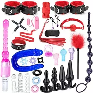 Anal Plug Beads 31 Pcs BDSM Restraint Strap Sex Toys