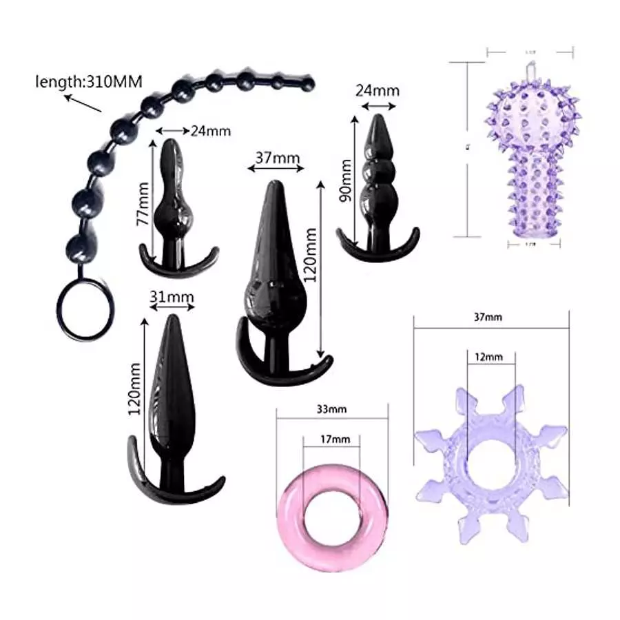 Anal Plug Beads 31 Pcs BDSM Restraint Strap Sex Toys