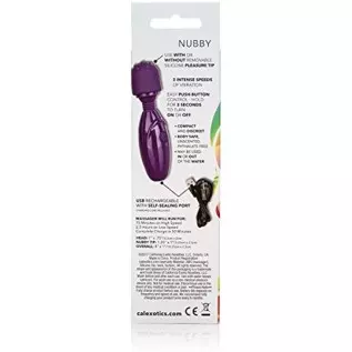CalExotics Tiny Teasers Nubby - Waterproof Bullet Vibrator with Removable Tip - Adult Toys for Couples - Pocket Vibrator with Nu CalExotics Tiny Teasers Nubby - Waterproof Bullet Vibrator with Removable Tip - Adult Toys for Couples - Pocket Vibrator with Nu
