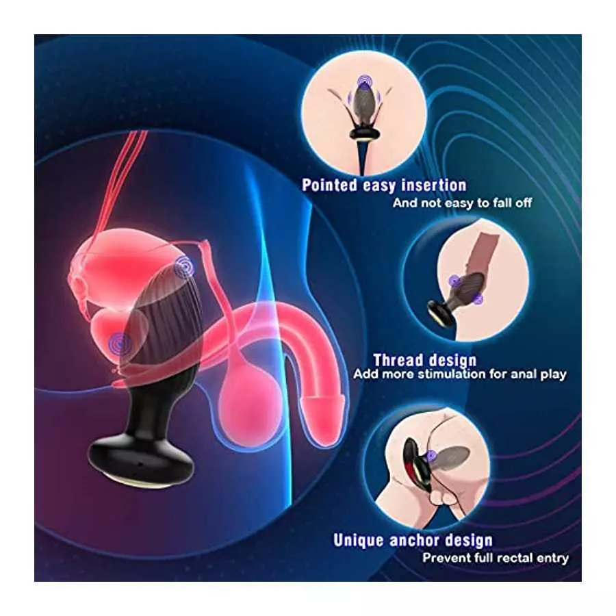 Vibrator Men Sex Toys Prostate Massager, Adult Sex Toys & Games Vibrators Remote Control, Adult Toys Anal Plug Vibrating Butt Pl
