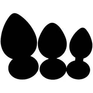 Anal Sex Trainer 3PCS Silicone Jeweled Butt Plugs, Eastern Delights Anal Sex Toys Kit for Starter Beginner Men Women Couples, Bl