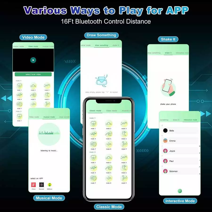 Thrusting Anal Vibrator Prostate Massager with Cock Ring, Krumppo App & Remote Control Anal Sex Toy with 9 Thrusting & Vibrating