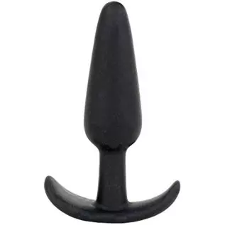 Doc Johnson Mood - Naughty 1 - Silicone Anal Plug - Small - 3.3 in. Long and 0.8 in. Wide - Tapered Base for Comfort Between The