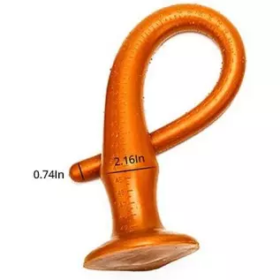 Super Long Anal Plug Dildo, Flexible Liquid Silicone Butt Plug Vaginal Prostate Massage Stimulation for Men and Women Sex Factor