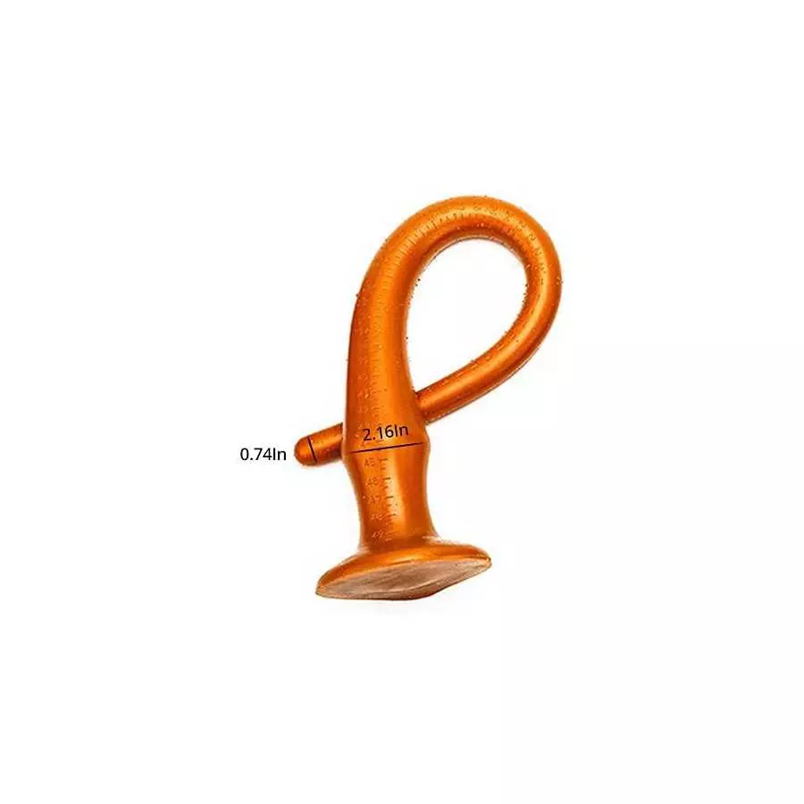 Super Long Anal Plug Dildo, Flexible Liquid Silicone Butt Plug Vaginal Prostate Massage Stimulation for Men and Women Sex Factor