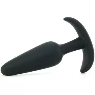 Doc Johnson Mood - Naughty 1 - Silicone Anal Plug - Small - 3.3 in. Long and 0.8 in. Wide - Tapered Base for Comfort Between The