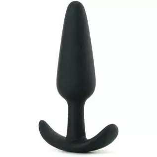 Doc Johnson Mood - Naughty 1 - Silicone Anal Plug - Small - 3.3 in. Long and 0.8 in. Wide - Tapered Base for Comfort Between The