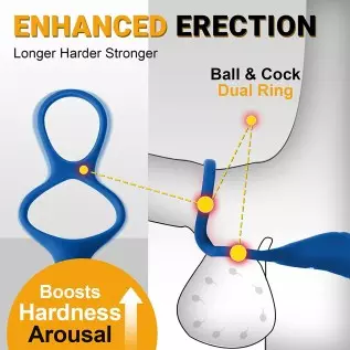 Wearable Prostate Massager with Ball & Cock Ring - LATUNE Fully Flexible & Comfortable Anal Vibrator Taint Teaser with 13 Quiet Wearable Prostate Massager with Ball & Cock Ring - LATUNE Fully Flexible & Comfortable Anal Vibrator Taint Teaser with 13 Quiet