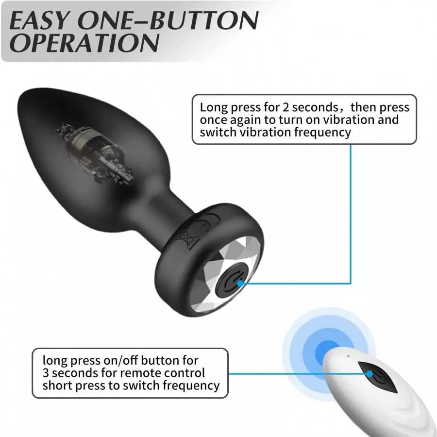 Anal Plugs Vibrators for Women Vibrating - Remote Control Prostate Massager for Male & Female Anal Butt Plug, Anal Vibrator with