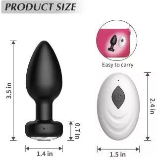 Anal Plugs Vibrators for Women Vibrating - Remote Control Prostate Massager for Male & Female Anal Butt Plug, Anal Vibrator with Anal Plugs Vibrators for Women Vibrating - Remote Control Prostate Massager for Male & Female Anal Butt Plug, Anal Vibrator with