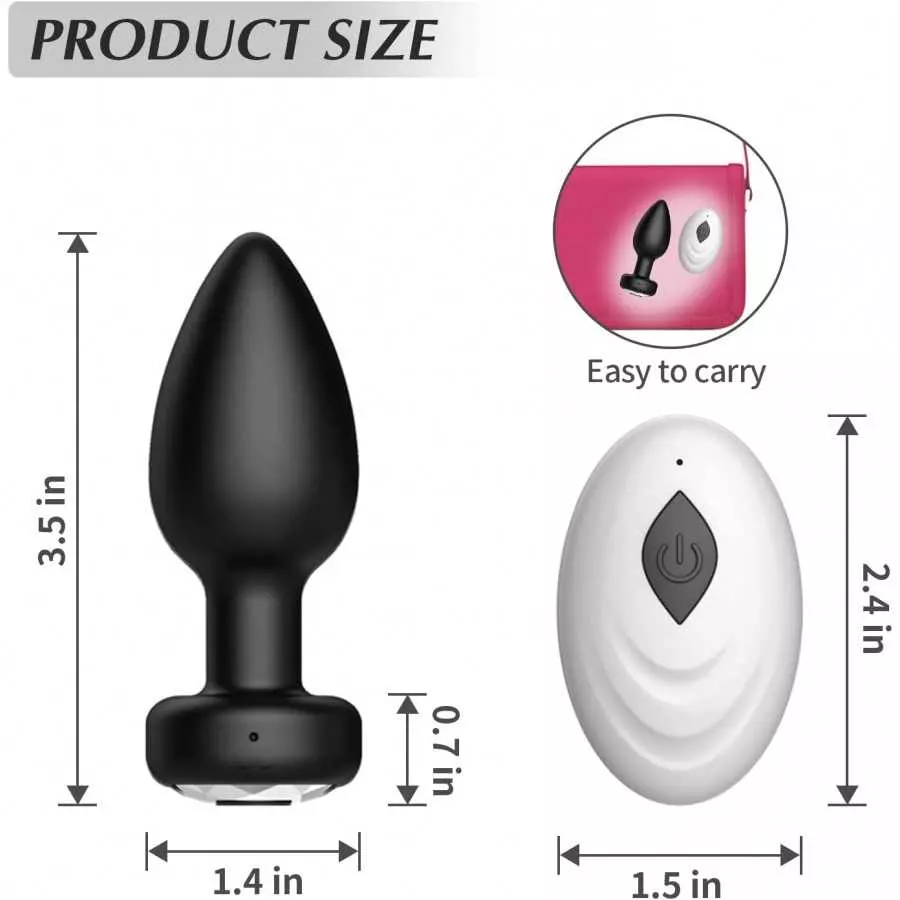 Anal Plugs Vibrators for Women Vibrating - Remote Control Prostate Massager for Male & Female Anal Butt Plug, Anal Vibrator with