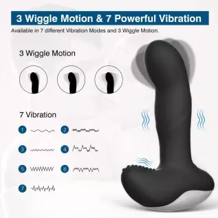 Wiggle Motion Prostate Massager Anal Plug, Aumood Vibrating Male Anal Sex Toys for Men Women Couples Adult Sex Pleasure, Remote Wiggle Motion Prostate Massager Anal Plug, Aumood Vibrating Male Anal Sex Toys for Men Women Couples Adult Sex Pleasure, Remote