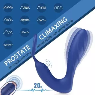 Vibrating Prostate Massager Anal Vibrator - BOMBEX, 10 Patterns Anal Plug with Cock Ring, G-spot Vibrator with Remote, Adult Sex Vibrating Prostate Massager Anal Vibrator - BOMBEX, 10 Patterns Anal Plug with Cock Ring, G-spot Vibrator with Remote, Adult Sex