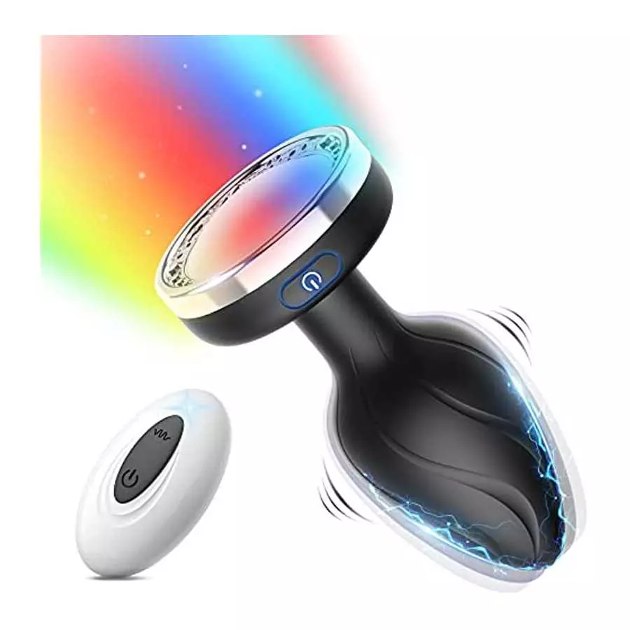 Vibrating Butt Plug, DANKIS Anal Plug with Flashing Light Base, Anal Sex Toys for Men Vibrator, Prostate Massager Adult Toys for Vibrating Butt Plug, DANKIS Anal Plug with Flashing Light Base, Anal Sex Toys for Men Vibrator, Prostate Massager Adult Toys for