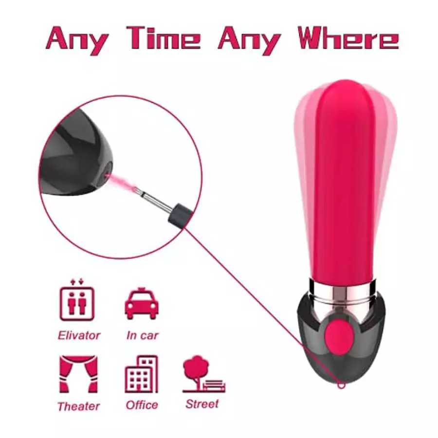Mini Vibrator with Lipstick Shape, Waterproof G Spot Nipple Sex Toys Vibrator Waterproof for Women, 10 Speeds Stimulate Clitoral