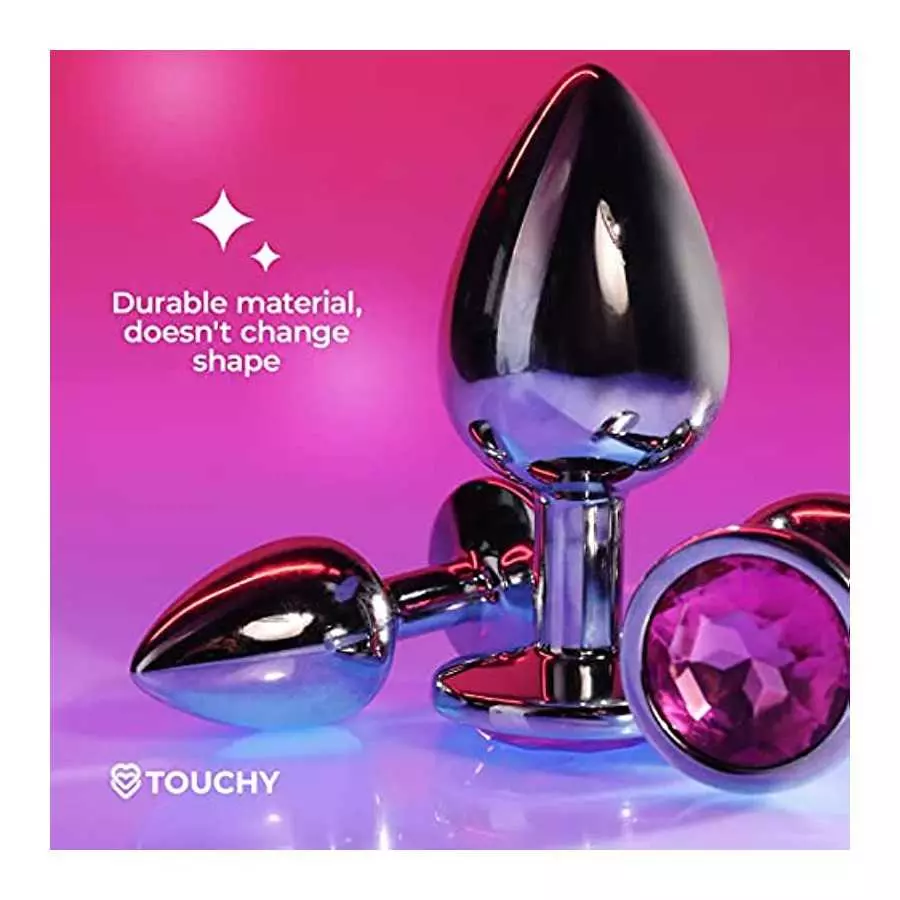 Anal Plug 3pcs – Jeweled ButtPlug – Prostate Anal Sex Toys – Steel But Plug for Men & Women, Anal Trainer – Gay Sex Toys Sex Mas
