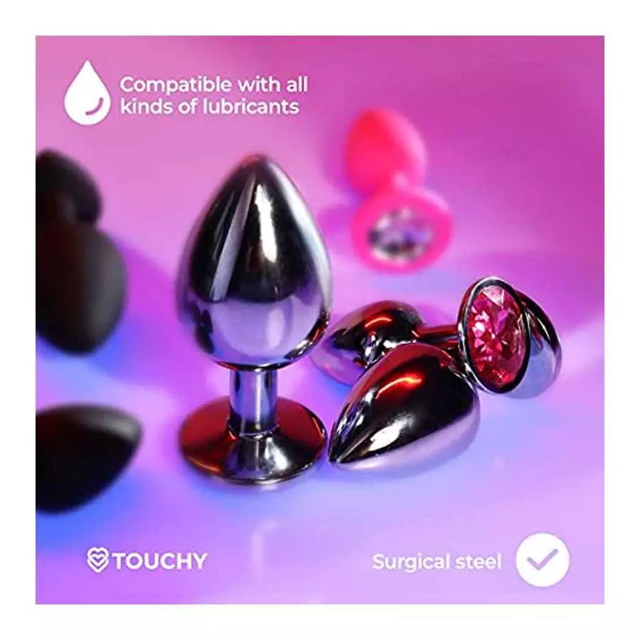 Anal Plug 3pcs – Jeweled ButtPlug – Prostate Anal Sex Toys – Steel But Plug for Men & Women, Anal Trainer – Gay Sex Toys Sex Mas