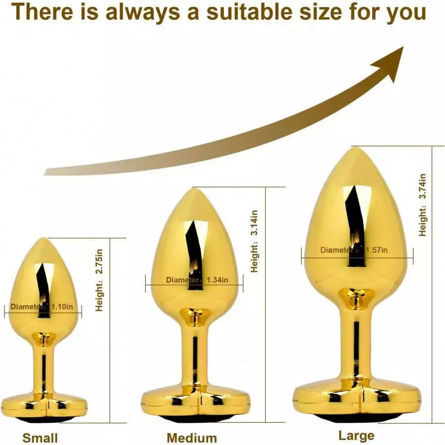 Hisionlee 3PCS Anal Plug Set Cleaning Toy of Anus Sex Heart Sexy Toys Anal Butt Plugs for Women and Men Couple(Purple)