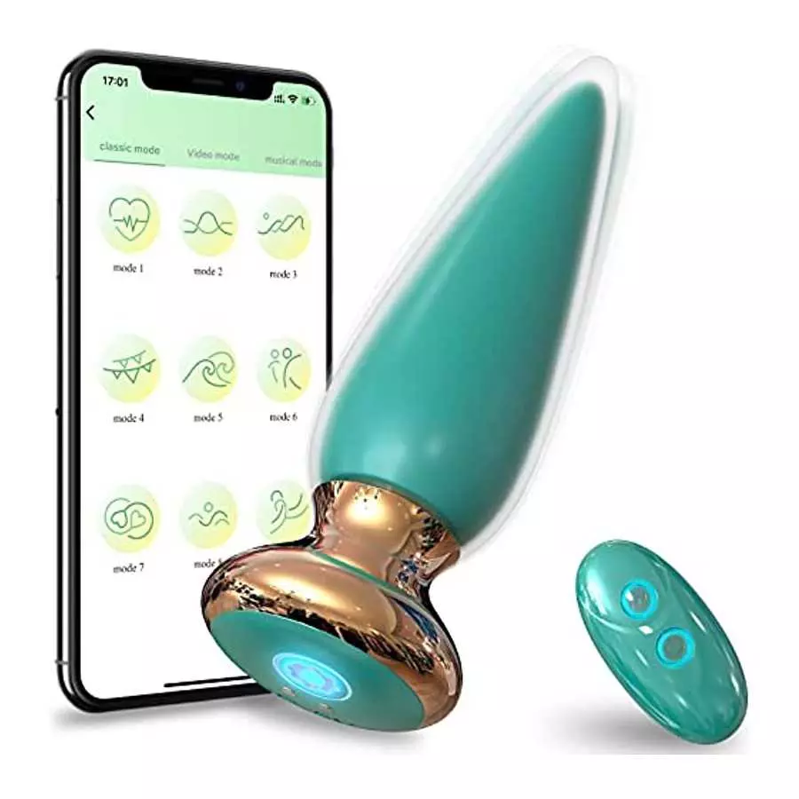 App & Remote Control Anal Butt Vibrator Prostate Massager, 9 Classic Vibrating Modes G-Spot Vibrator Rechargeable APP Control An App & Remote Control Anal Butt Vibrator Prostate Massager, 9 Classic Vibrating Modes G-Spot Vibrator Rechargeable APP Control An